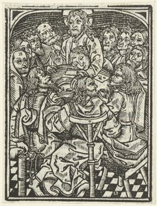 最後の晩餐 作： Meester van de Delbecq Schreiber Passie (attributed to)