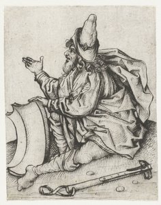 あごひげと空白の紋章を持つローマ人 作： Meester van het Amsterdamse Kabinet