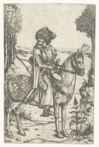 トルコのライダー 作： Meester van het Amsterdamse Kabinet