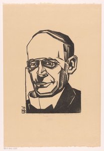 ジャック・カレル・レンズバーグの肖像 作： Meijer Bleekrode (signed by artist)