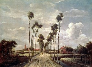 ミッデルハルニスのアベニュー 作： Meindert Hobbema