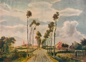 「ミデルハルニスのアベニュー」、1689 作： Meindert Hobbema