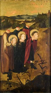 斬首されたセント. 墓に向かうフェリクス、レギュラ、エグスペランティウス 作： Meister des Winkler Epitaphs