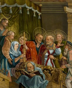 Feselen、Melchior（約1495-1538）による聖母の死。 木に油彩