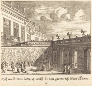 ガーデン、デューク・ダルテム 作： Melchior Küsel after Johann Wilhelm Baur