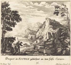 イストリア、シープ ガルフ 作： Melchior Küsel after Johann Wilhelm Baur