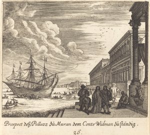 ウィドマン伯爵の宮殿 作： Melchior Küsel after Johann Wilhelm Baur