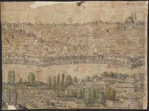 コンスタンティノープルの展望、シート14、メルキオール・ロルク、1559年