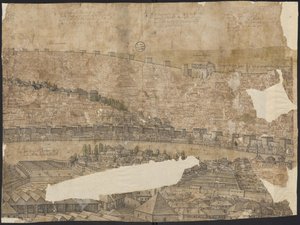 コンスタンティノープルの展望、シート16、メルキオール・ロルク、1559年 作： Melchior Lorck