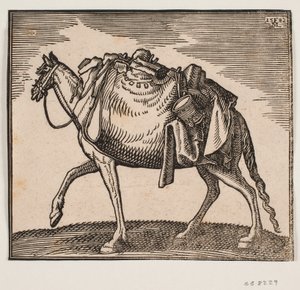 非常に満員の馬 作： Melchior Lorck