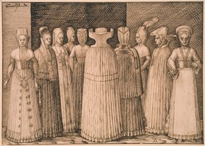 Stralsundの10人の女性 作： Melchior Lorck
