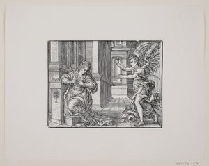 聖母マリアの受胎告知 作： Melchior Lorck