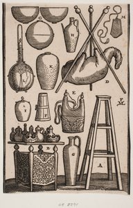 12種類の家庭用品 作： Melchior Lorck