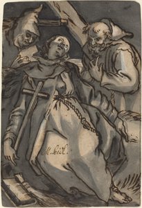聖エウフロシュネ 作： Melchior Steidl after Abraham Bloemaert