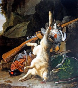 A Still Life of Dead Game（油彩・キャンバス）