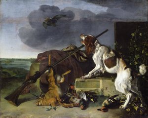 ゲームを守る犬、1658年