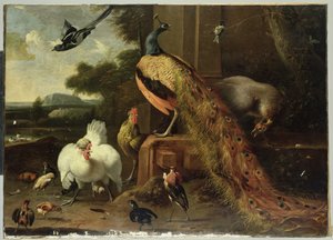 家禽クーデターの反乱 作： Melchior de Hondecoeter
