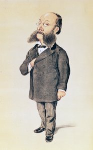 ポールジュリアスロイター、バニティフェアの漫画、1872年カラーリソ 作： Melchiorre Delfico