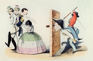 リソルジメント1860年3月24日のトリノ条約に関する漫画（エングレーヴィング