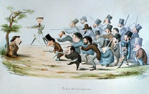 カリカチュラリストの終わり、1860 作： Melchiorre Delfico