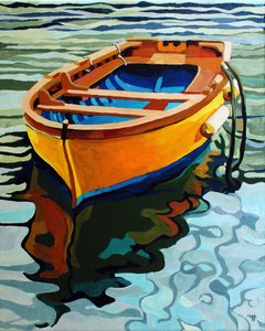 漂流、2024年（キャンバスにアクリル画） 作： Melinda Patrick