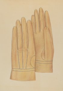 男性用手袋、1938年頃。