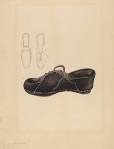 女性のクロッグ、c。 1936年。 作： Melita Hofmann