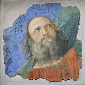 使徒の頭、1480年頃（フレスコ画） 作： Melozzo da Forli