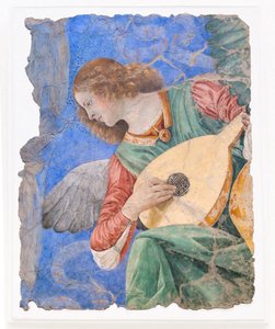 音楽を作る天使、1480年頃（フレスコ画） 作： Melozzo da Forli