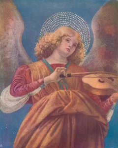ミュージカルエンジェル、ヴァイオリンとフレスコ画、15世紀 作： Melozzo da Forli