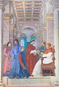シクストゥス 4 世がプラティナをバチカン図書館の長官に任命