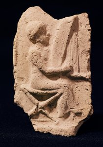 ハープ奏者、紀元前1830年〜1600年 作： Mesopotamian