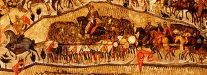 天国の王の祝福を受けてください詳細：ウォリアーズレンジ：イヴァン4世、ウラジミールモノマック、ウラジミール1世、ボリスとグレブ、1550年代 作： Metropolitan of Moscow Athanasius