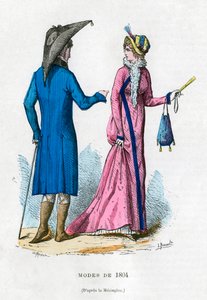 1804年のファッション1882-1884。 作： Meunier