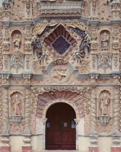 聖フランシスのフランシスコ会伝道教会のファサード、1754-62 作： Mexican School