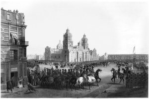 1847年、1847年にメキシコに入国したウィンフィールドスコット少佐（1786-1866） 作： Mexican School