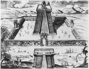 テノチティトランのテンプロマヨール、「ヒストリアデヌエバエスパーニャ」、1770年