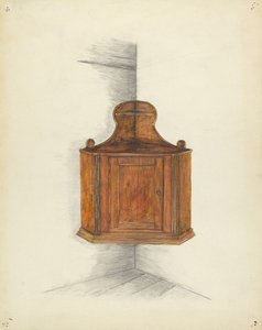 コーナーカップボード、1953年頃 作： Meyer Goldbaum