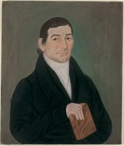 本を持っている男の肖像 作： Micah Williams
