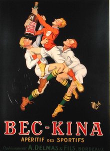 フランスの食前酒「ベッキナ」のポスター 作： Mich