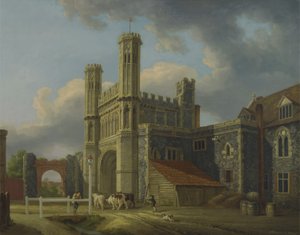 セントオーガスティーンズゲート、1778年頃（キャンバスに油彩） 作： Michael Rooker