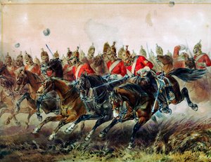 1854年のバラクラバの戦いにおける軽旅団の突撃 作： Michael Angelo Hayes