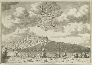 ダドリー城：銅版画、ND [1653-1686] (プリント) 作： Michael Burghers