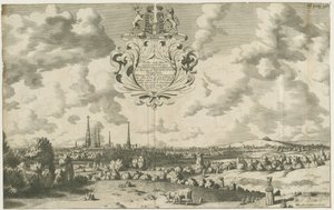 リッチフィールド-西北西の見通し：銅版画、nd [1653-1686] 作： Michael Burghers