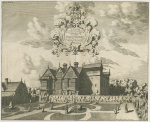 マドレー・マナー・ハウス: エングレーヴィング, nd [c 1686] (プリント) 作： Michael Burghers