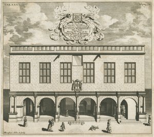 スタッフォード-シャイアホール：銅版画、nd [1686] 作： Michael Burghers