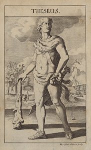 テセウス、ギリシャ神話の英雄、アテネの創設者王 作： Michael Burghers