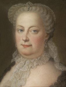 オーストリアの皇后マリアテレジアの肖像1717-1780、1762 作： Michael Christoph Hagelgans