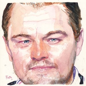 レオナルド・ディカプリオ、2016年（水彩画） 作： Michael Frith