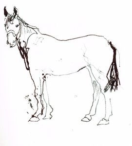 無題、2018年（紙に水彩画） 作： Michael Frith